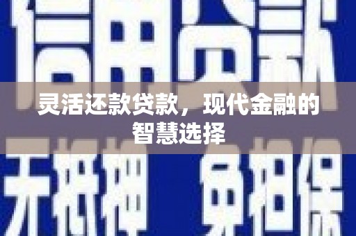 珲春灵活还款贷款，现代金融的智慧选择