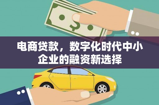 珲春电商贷款，数字化时代中小企业的融资新选择