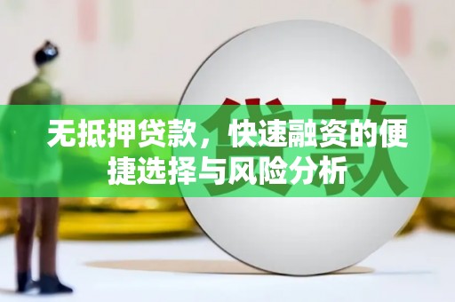 珲春无抵押贷款，快速融资的便捷选择与风险分析
