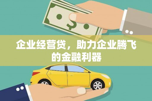 珲春企业经营贷，助力企业腾飞的金融利器