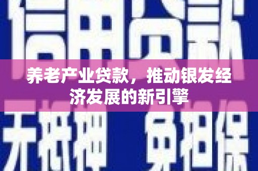 珲春养老产业贷款，推动银发经济发展的新引擎