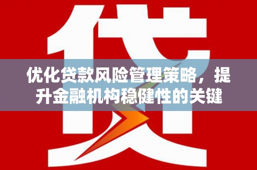 珲春优化贷款风险管理策略，提升金融机构稳健性的关键