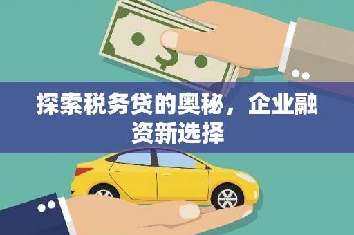 珲春探索税务贷的奥秘，企业融资新选择