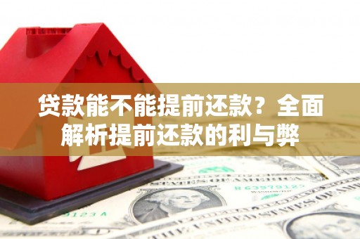 珲春贷款能不能提前还款？全面解析提前还款的利与弊
