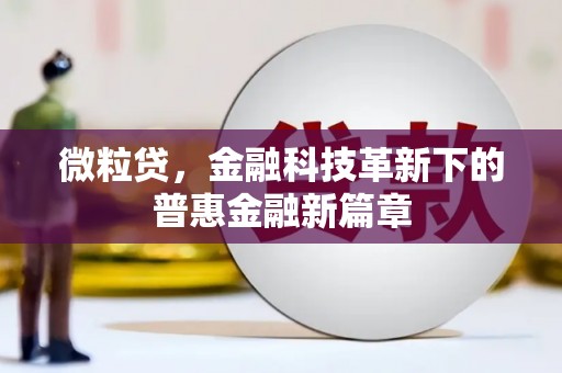 珲春微粒贷，金融科技革新下的普惠金融新篇章